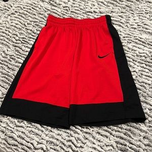 Nike Dri-Fit Red & Black athletic shorts Size M